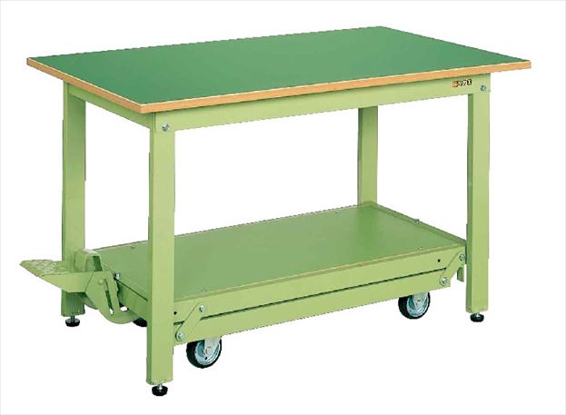 【ポイント15倍】【直送品】 サカエ 軽量作業台KKタイプ(ペダル昇降移動式) KK-187F (035941) 【大型】