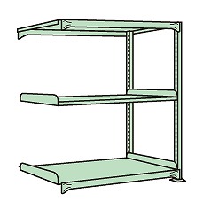 【直送品】 サカエ ラークラック(150KG/段・連結・高さ1500MM・3段) RL-9543R (186936) 【特大・送料別】