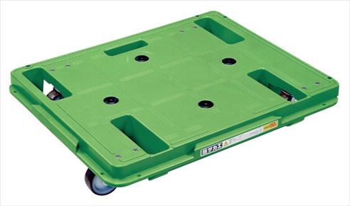 サカエ 樹脂台車（スタッキング・連結仕様）4輪自在タイプ SCR-650S