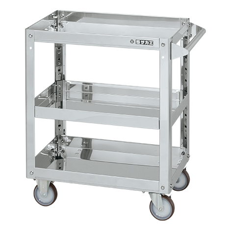 ポイント15倍】【直送品】 サカエ ステンレススーパーワゴン(プレート