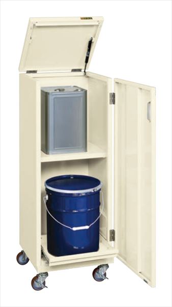 【ポイント15倍】【直送品】 サカエ 一斗缶保管庫(一斗缶・ペール缶兼用タイプ・移動式) KU-ITKER (143869) 【大型】