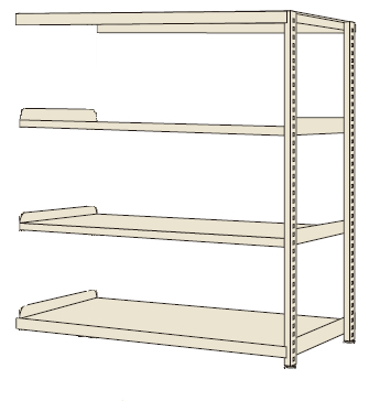 サカエ RKラック(連結・均等耐荷重：250KG/段・4段タイプ) RKN-5784RI (171514)