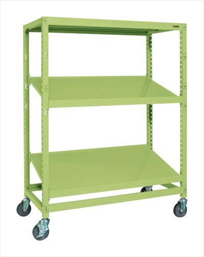 サカエ キャスターラックRK型傾斜棚タイプ RKCN-5723SNU (174723) 直送