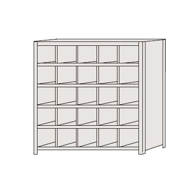 【直送品】 サカエ 区分棚 NCAM710-505 (184118) 【特大・送料別】