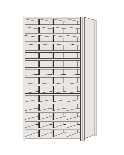 【直送品】 サカエ 区分棚 NCAM110-414 (184142) 【特大・送料別】