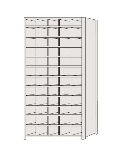 【直送品】 サカエ 区分棚 NCAM111-512 (184151) 【特大・送料別】