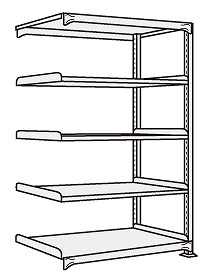 【直送品】 サカエ 中軽量棚ＮＥＷ型連結（２００ｋｇ／段・Ｈ１８００ｍｍ・５段） NEW 1745R (204844) 【特大・送料別】 :k sakae 204844:工具屋さん