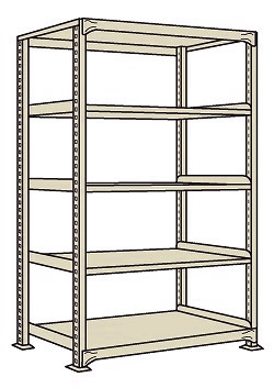 【ポイント15倍】【直送品】 サカエ 高耐食性めっき中量棚(300KG/段・単体・5段) MB-2345 (206274) 【特大・送料別】
