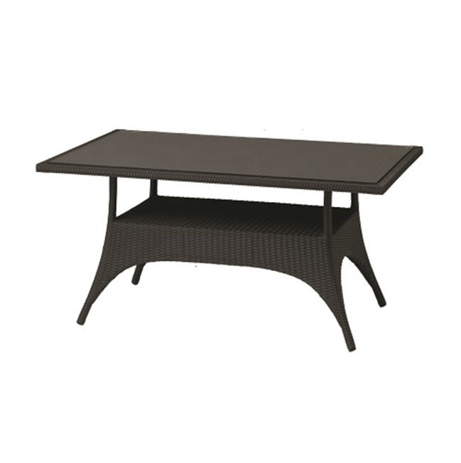 【ポイント15倍】【直送品】 タカショー AEGEAN イジアン ダイニングテーブル ダークブラウン BHM-02T (31356300) 【特大・送料別】