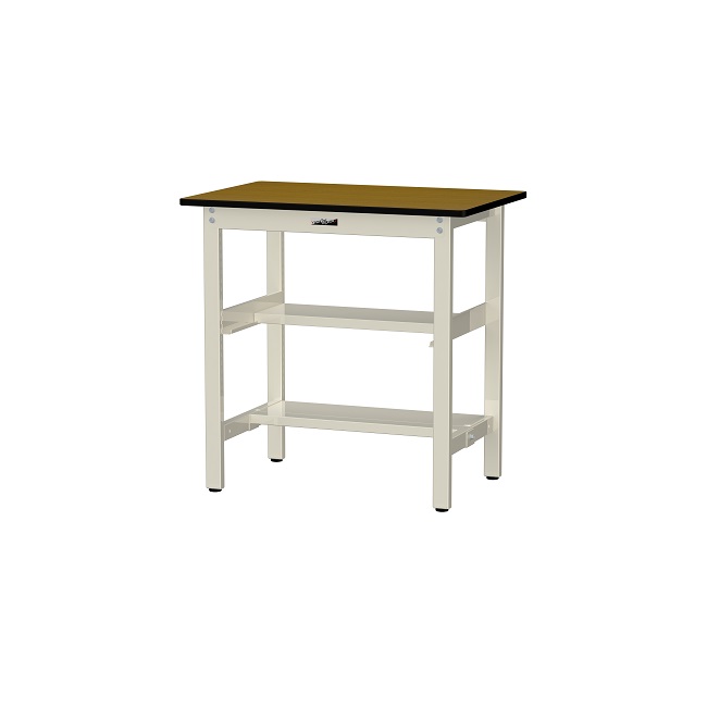 【直送品】 山金工業 ワークテーブル500シリーズ 固定式 中間+足元半面棚板付 SJMH-960TS1-MI 【大型】