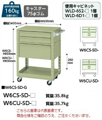 【ポイント15倍】【直送品】 山金工業 スペシャルワゴン W6CU SD G 【大型】 :yama w6cu sd g:工具屋さん