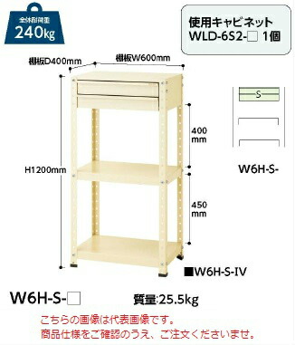 【直送品】 山金工業 ワゴン W6H-S-G 【法人向け、個人宅配送不可】 【大型】