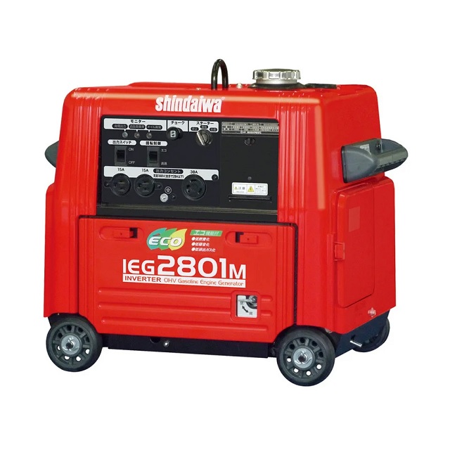 直送品】 やまびこ 新ダイワ インバータ発電機 2.8kVA 防音型 IEG2801M 