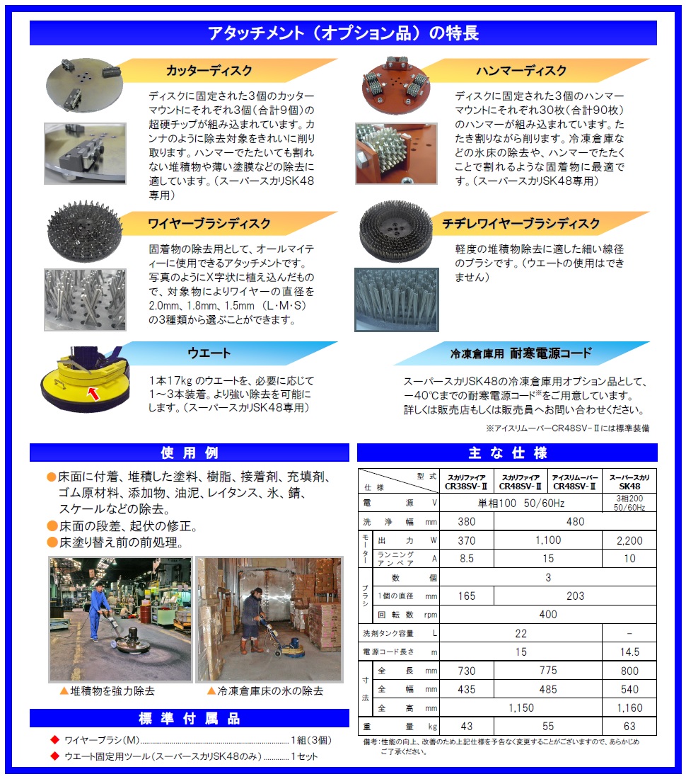 蔵王産業 床洗浄機(手押し式) スカリファイヤ CR48SV-II 60Hz : k-zao-sc-cr48sv-ii-6 :  工具屋さんYahoo!店 - 通販 - Yahoo!ショッピング DIY、工具