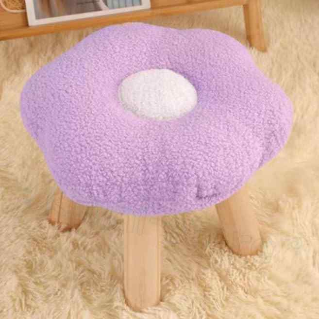 パープル 花型 スツール 木製脚 Antique footstool - Etsy 日本