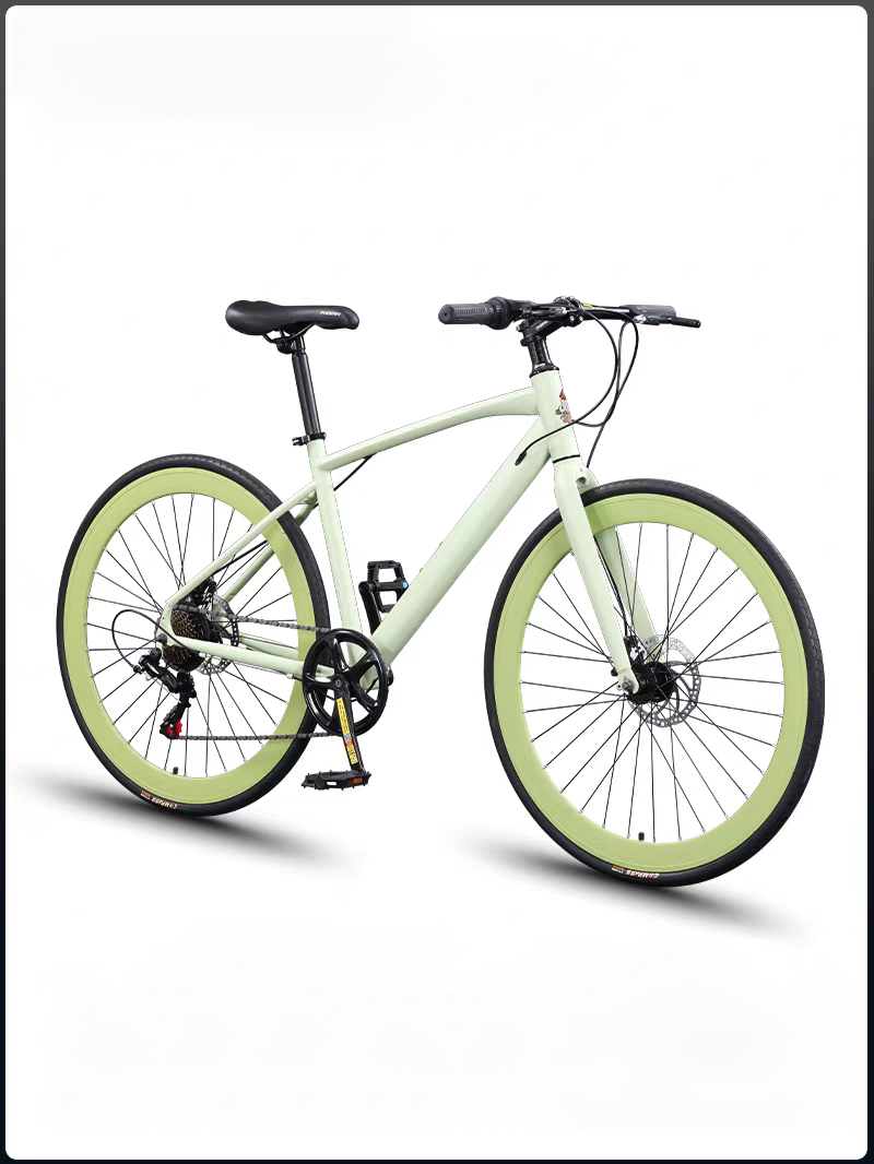 自転車 ロードバイク 700c 700×28c 24段変速MTB 高炭素鋼フレーム 前後