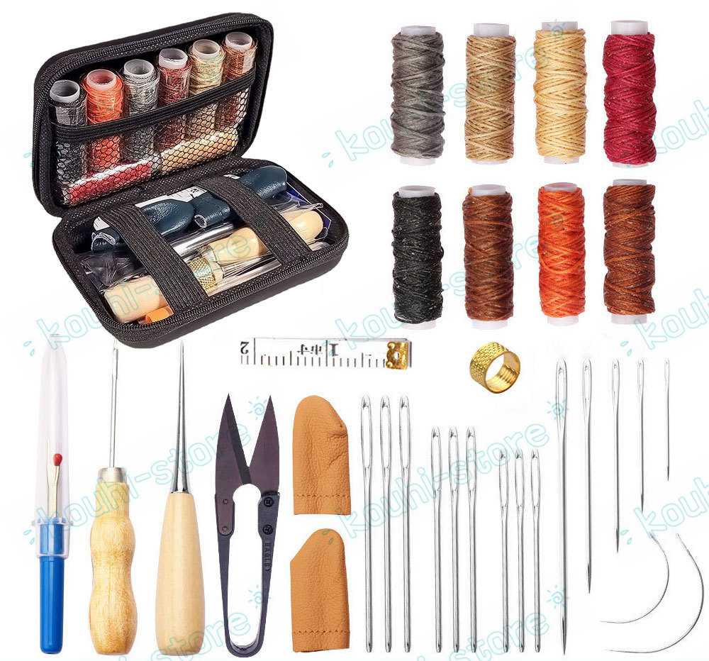 レザークラフト 縫い道具セット レザーツール 革工具セット 革細工 DIY