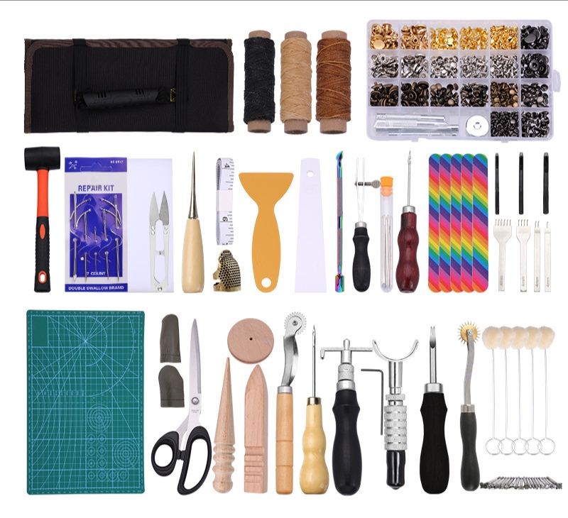レザークラフト 縫い道具セット レザーツール 革工具セット 革細工 DIY