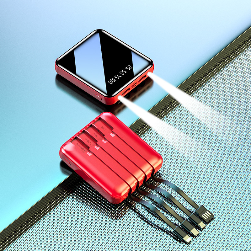 最新型 モバイルバッテリー 20000mAh 大容量 小型 薄型 iphnoe 携帯 スマホ充電器 二台同時充電 残量表示 持ち運び iphone/Android PSE認証済 | ブランド登録なし | 01