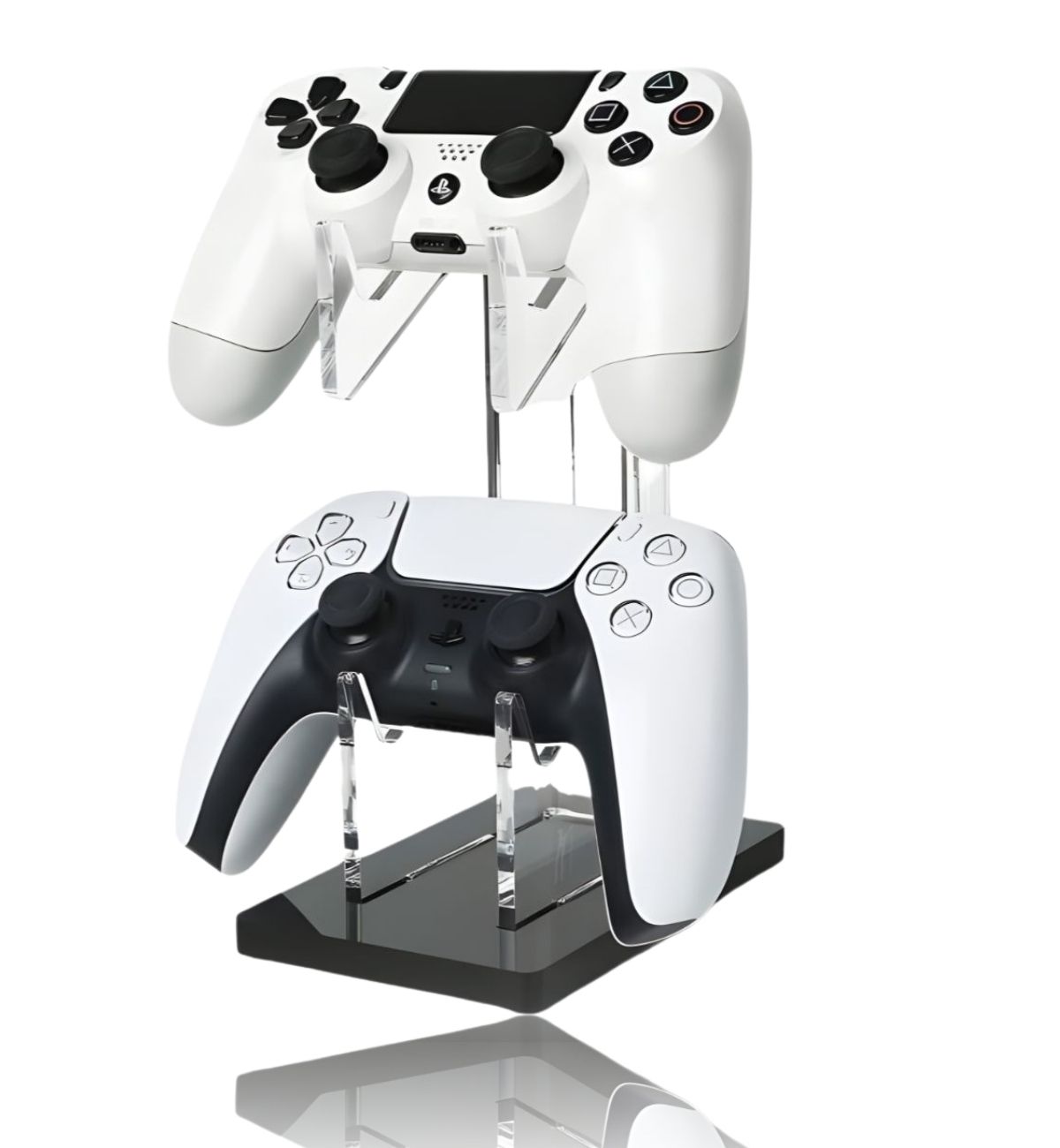 コントローラースタンド 2段タイプ クリアー アクリル PS4 PS5 Xbox