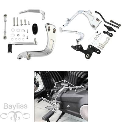 【並行輸入品】 ハーレースポーツグライド ファットボブ 2018-2023 flsb fxfb fxdrs適合するミッドコントロールシフトブレーキサイド_1