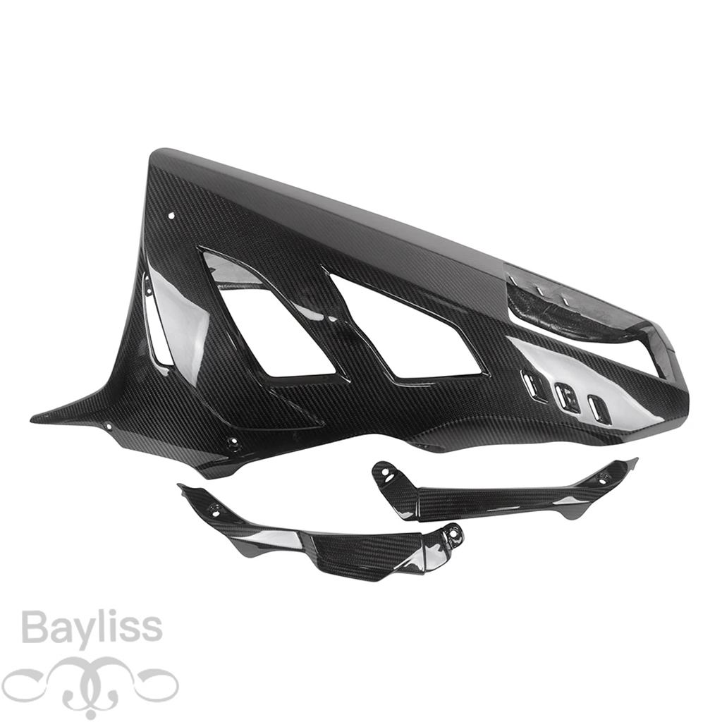 【並行輸入品】 カーボンバイク 二輪フロントスポイラープロテクター バーガンフェアリング 2023 2024