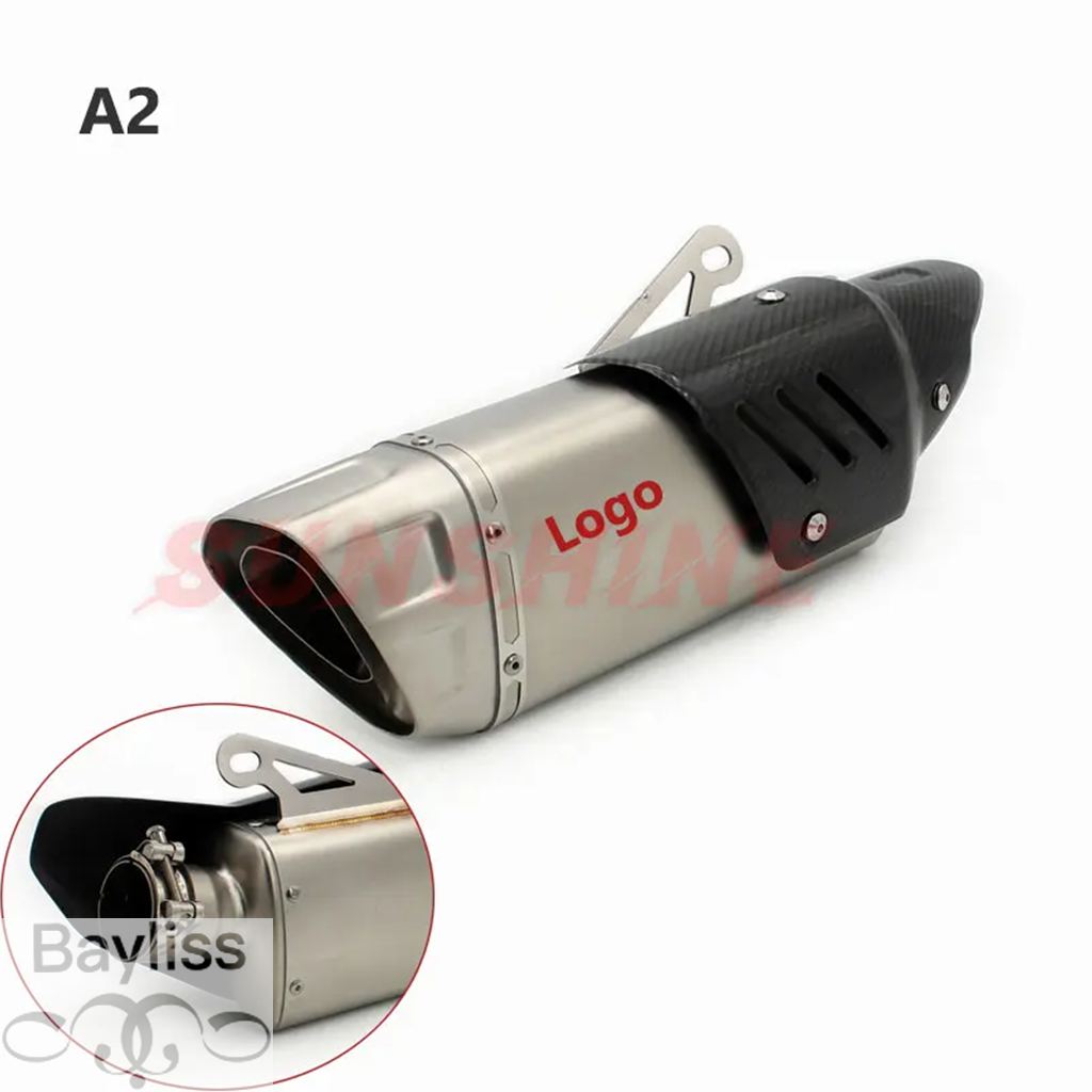 【並行輸入品】 エスケープモト排気モトクロス先端バイクマフラーパイプレーシングピットバイクスリップオンヒートシールドヤマハ R1 MT10 YZF-R1 YZF-MT10の画像