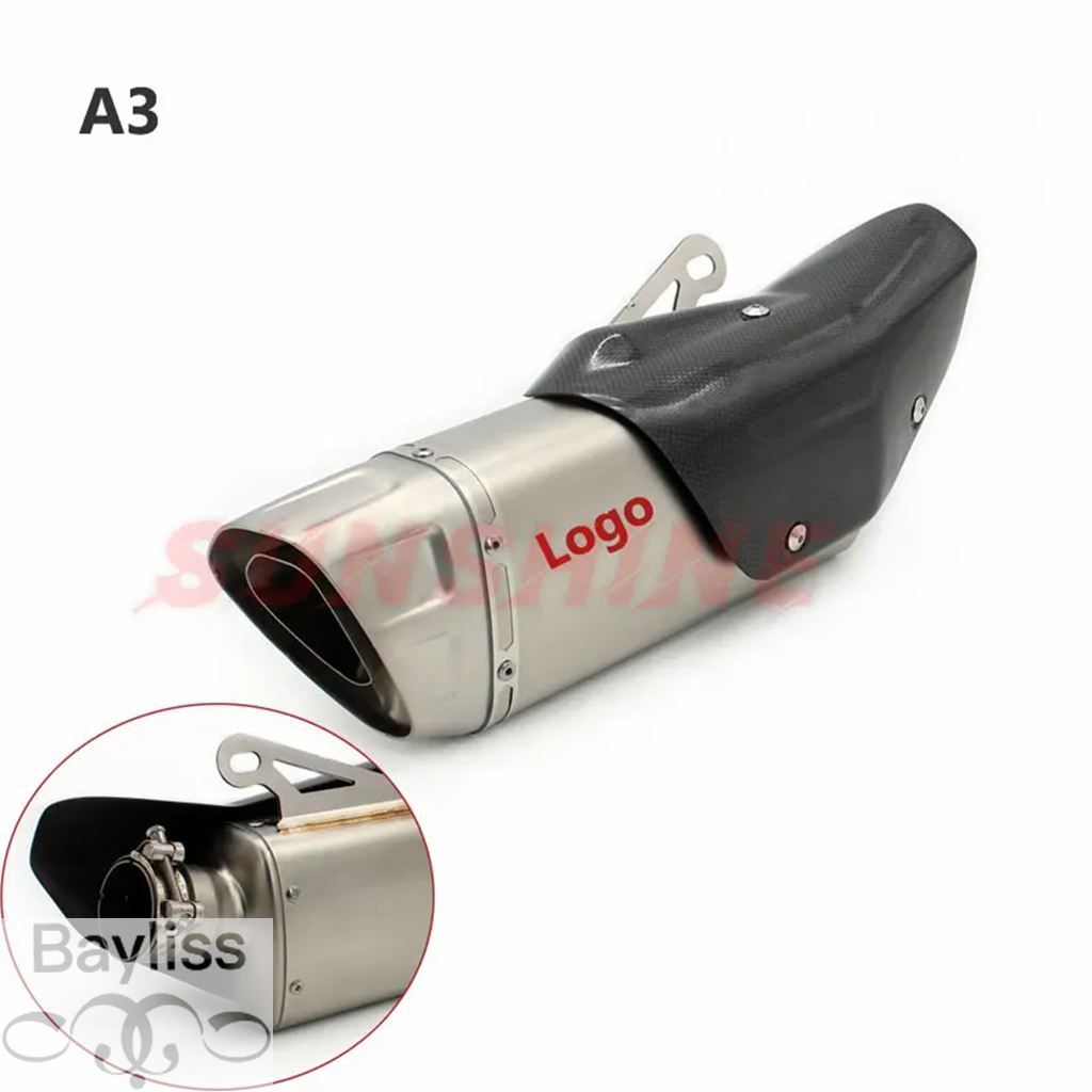 【並行輸入品】 エスケープモト排気モトクロス先端バイクマフラーパイプレーシングピットバイクスリップオンヒートシールドヤマハ R1 MT10 YZF-R1 YZF-MT10の画像