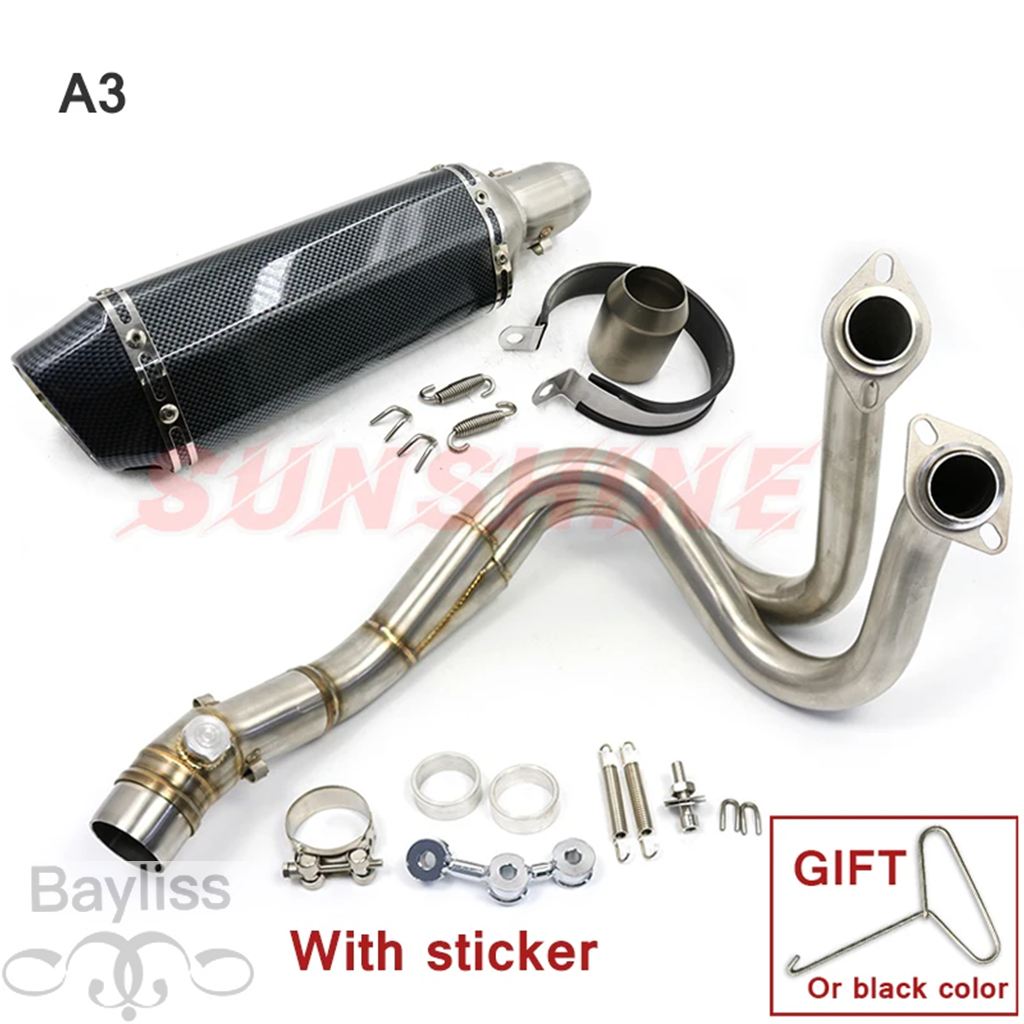【並行輸入品】 バイク 二輪用フロントエキゾースト カワサキ6f er6n z650 versys 650 ninja650用フルシステムの画像