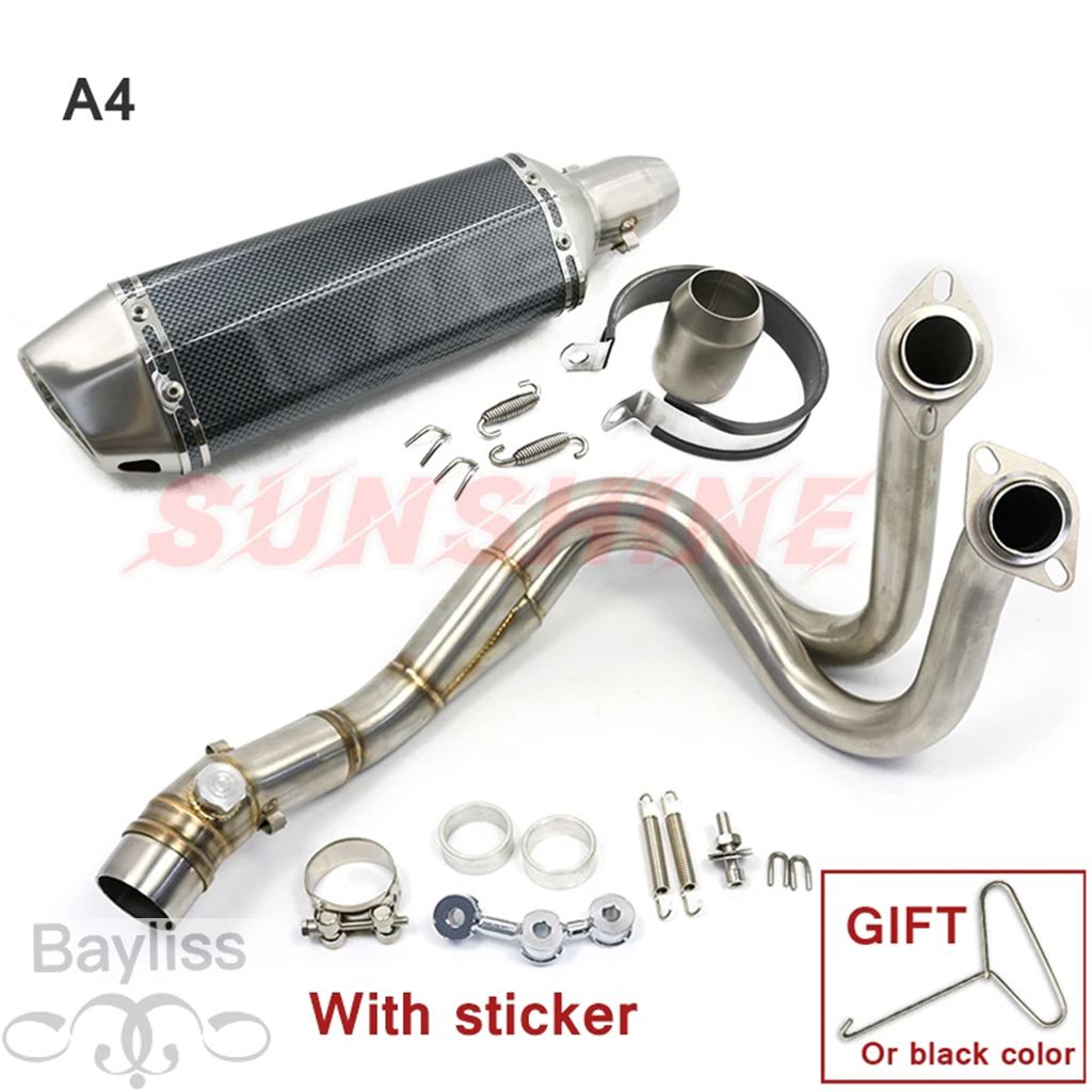 【並行輸入品】 バイク 二輪用フロントエキゾースト カワサキ6f er6n z650 versys 650 ninja650用フルシステムの画像