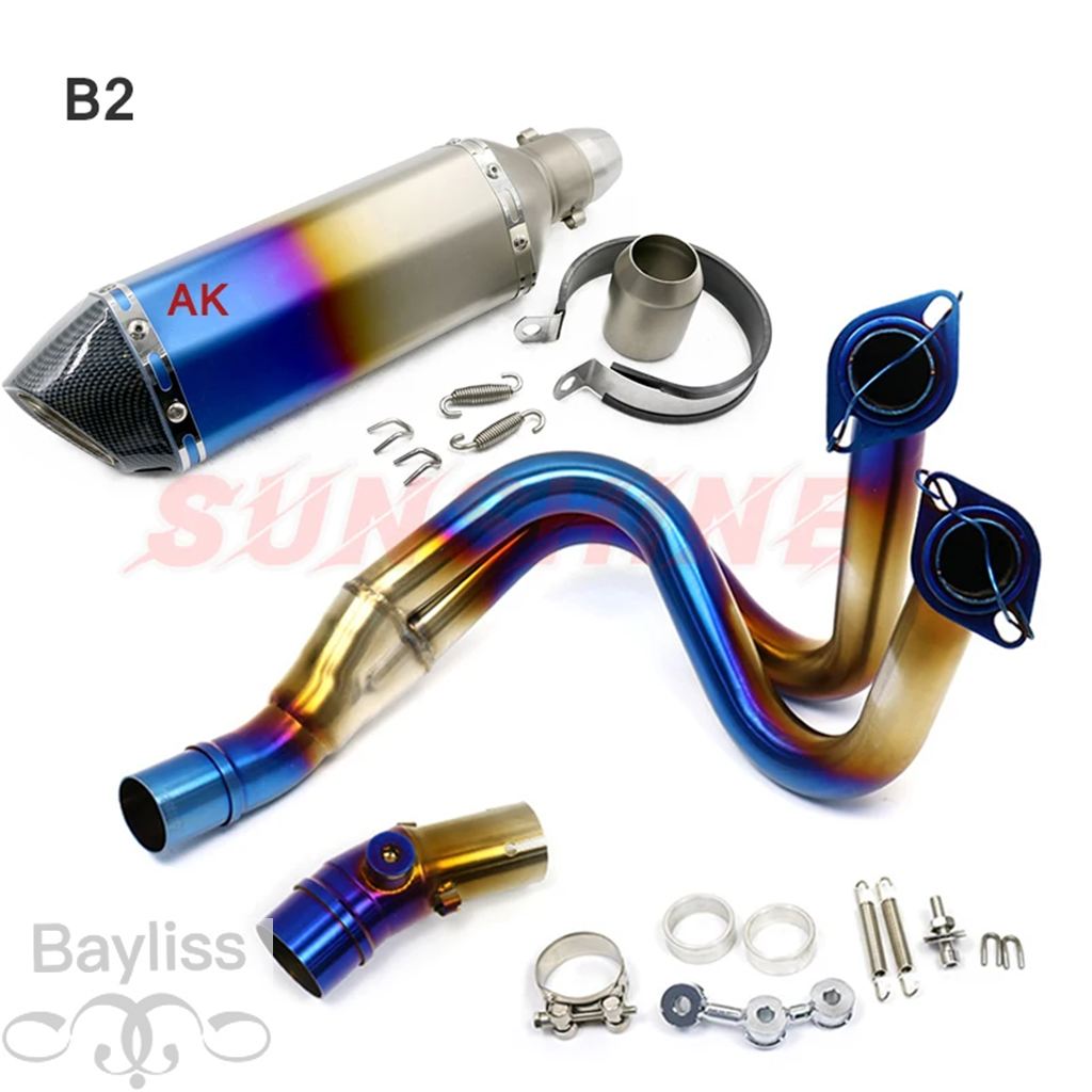 【並行輸入品】 バイク 二輪用フロントエキゾースト カワサキ6f er6n z650 versys 650 ninja650用フルシステムの画像