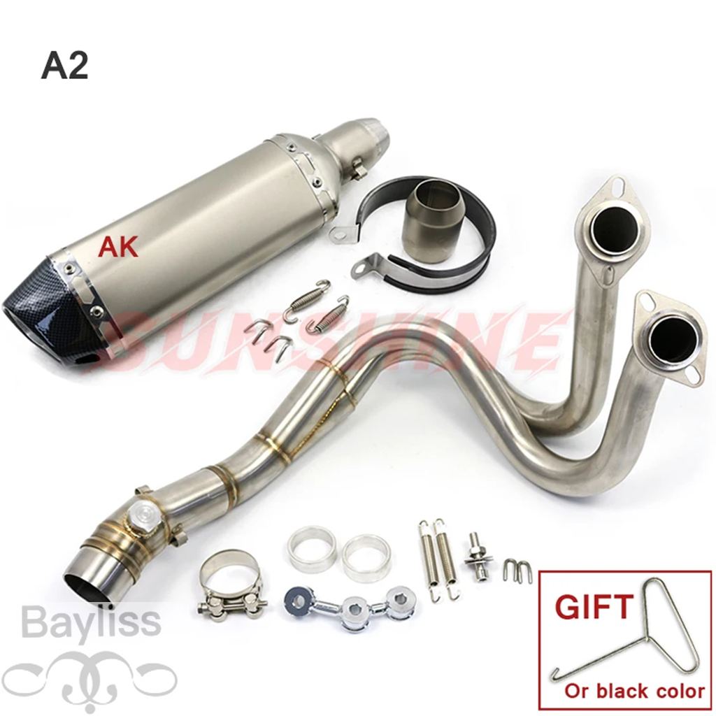 【並行輸入品】 バイク 二輪用フロントエキゾースト カワサキ6f er6n z650 versys 650 ninja650用フルシステムの画像