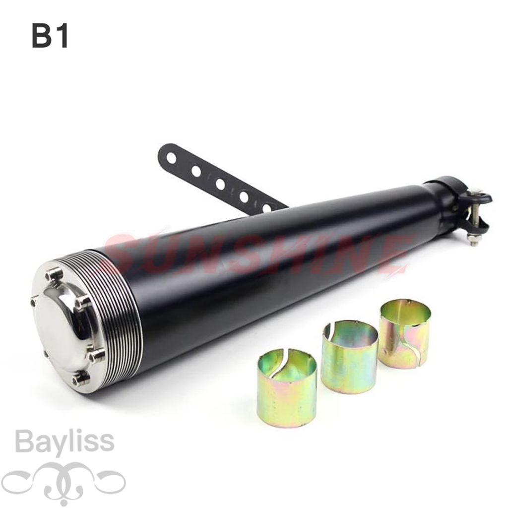 並行輸入品】 バイク用汎用エキゾーストサイレンサー 38mm 40mm 43mm