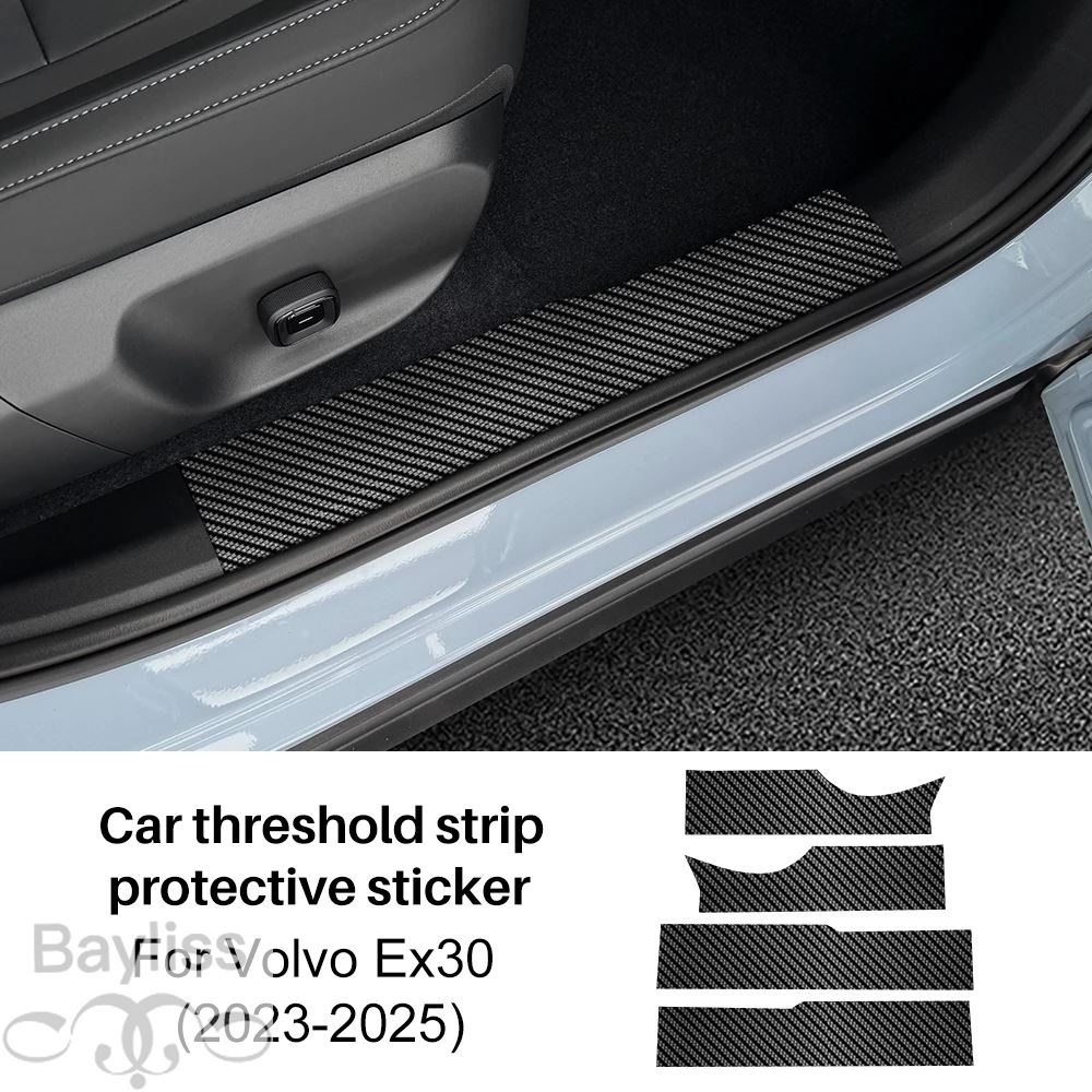 VOLVO EX30 ホイールカバー用プロテクションフィルム 20インチ４枚分 並行輸入品】 ボルボ EX30 2023 2024 2025 用敷居ドア保護ストリップ