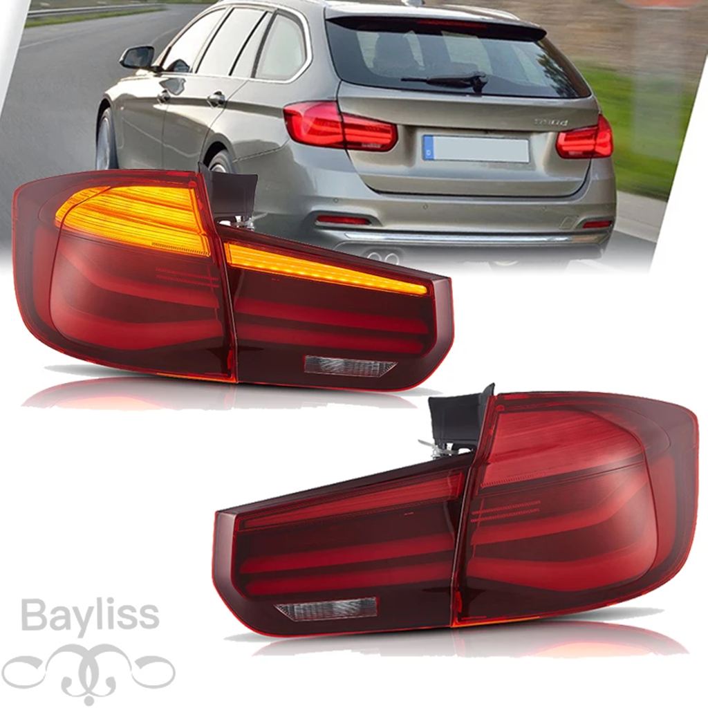  テールランプ 4個セット F31 並行輸入品】 BMW F31ツーリング2013-2018用フルLEDテールライト 赤