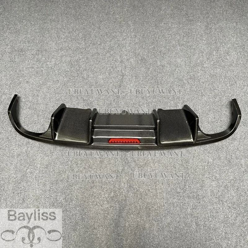 並行輸入品】 アウディ用カーボンリアバンパー リップスポイラー