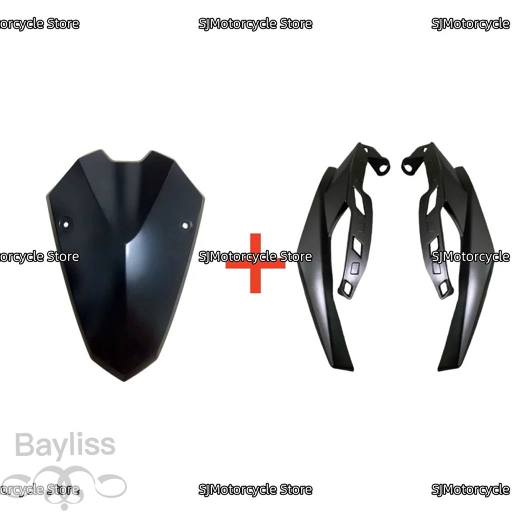 並行輸入品】 マットブラックバイクフロントアッパーフェアリング