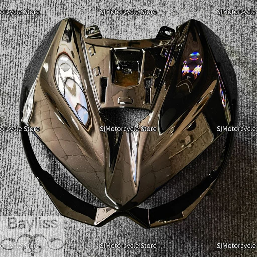 並行輸入品】 ブラックバイクフロントアッパーフェアリングヘッド