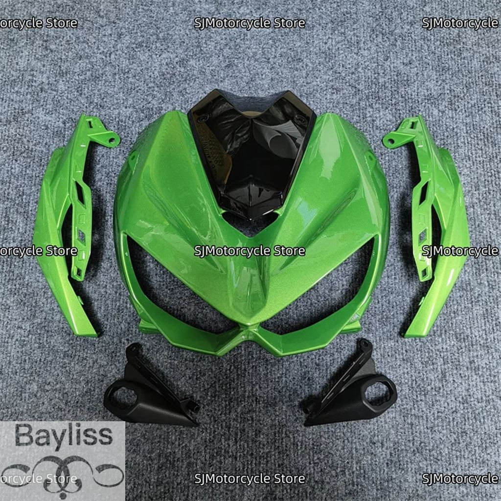 並行輸入品】 パールグリーンバイクフロントアッパーフェアリング