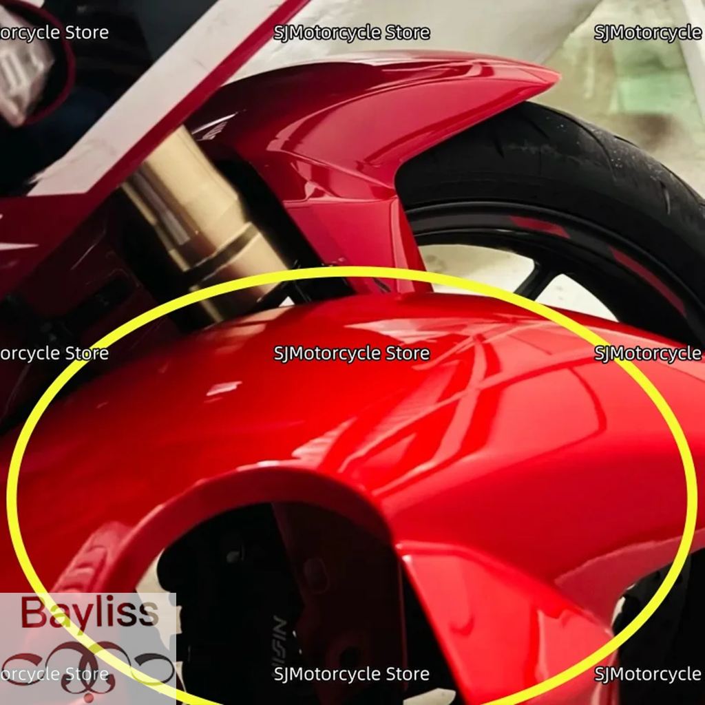 【並行輸入品】 フロントフェンダーマッドガードカバーカウルフェアリングパネルホンダ CB650R CBR650R 2019-2025 CBR500R CBR400R 2022-2025 CB500F 2022-202の画像