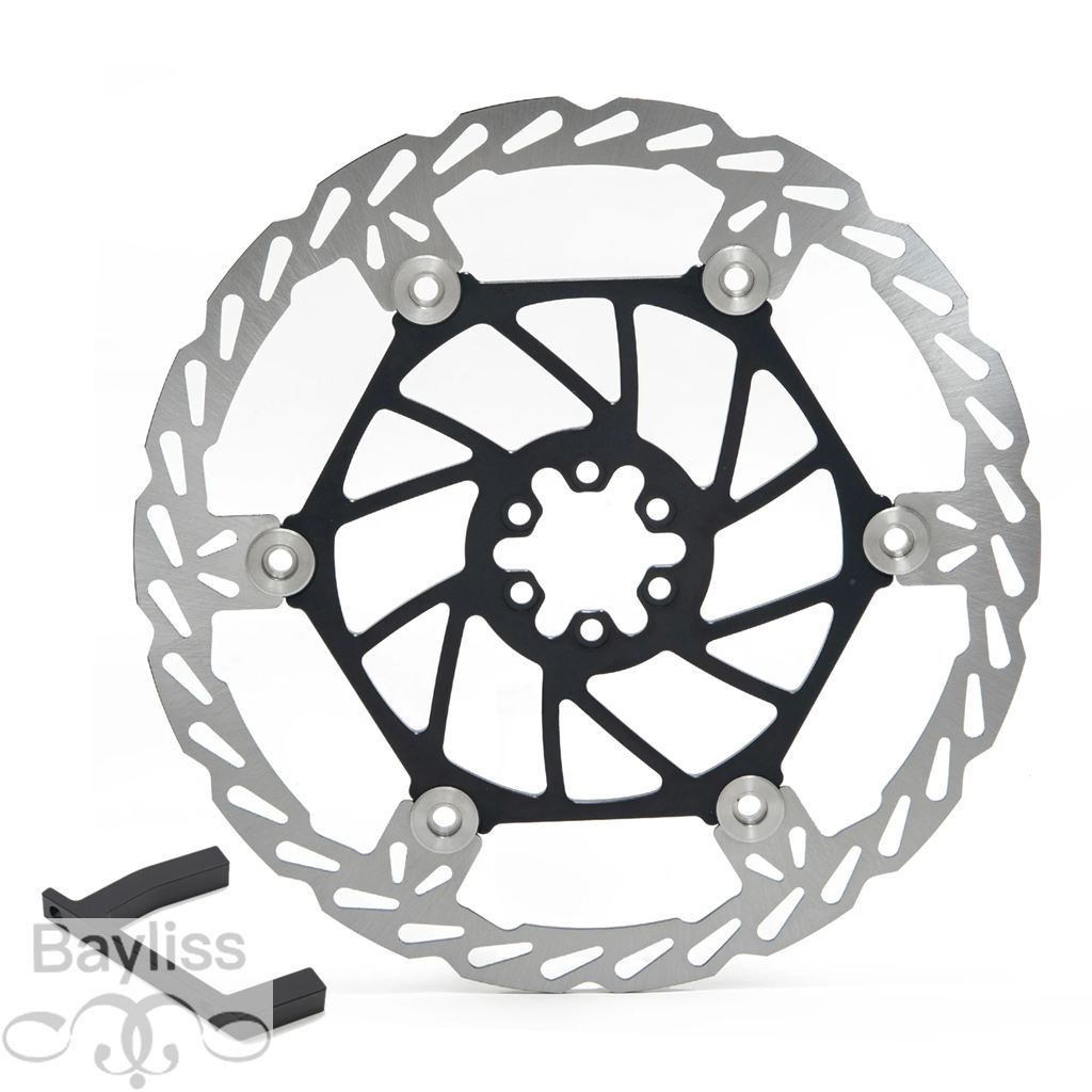 【並行輸入品】 BikingBoy-電動自転車用オーバーサイズディスクアダプター リアディスク用前輪リア 220/250mmの画像