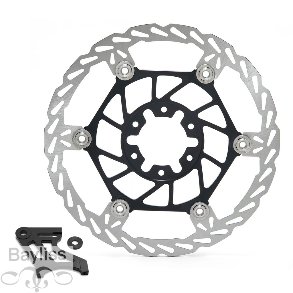 【並行輸入品】 BikingBoy-電動自転車用オーバーサイズディスクアダプター リアディスク用前輪リア 220/250mmの画像