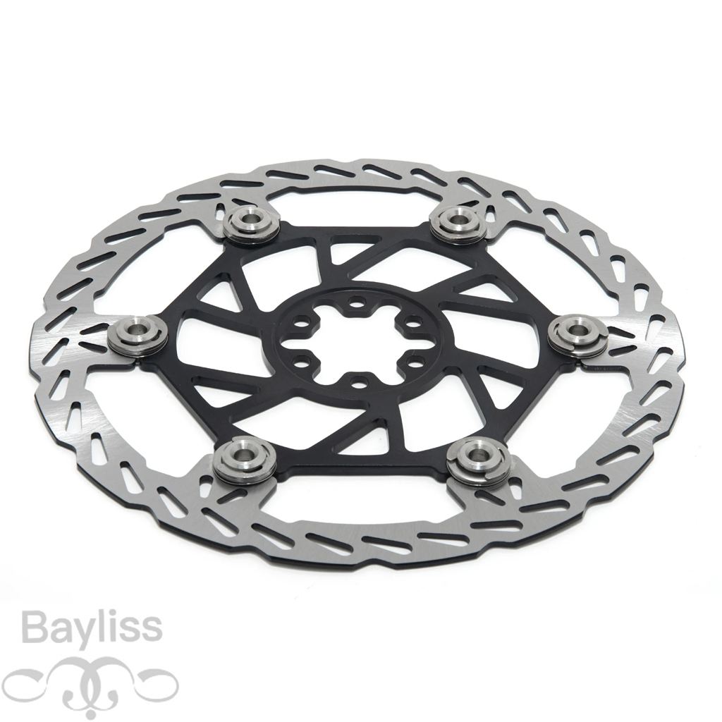 【並行輸入品】 BikingBoy-電動自転車用オーバーサイズディスクアダプター リアディスク用前輪リア 220/250mmの画像