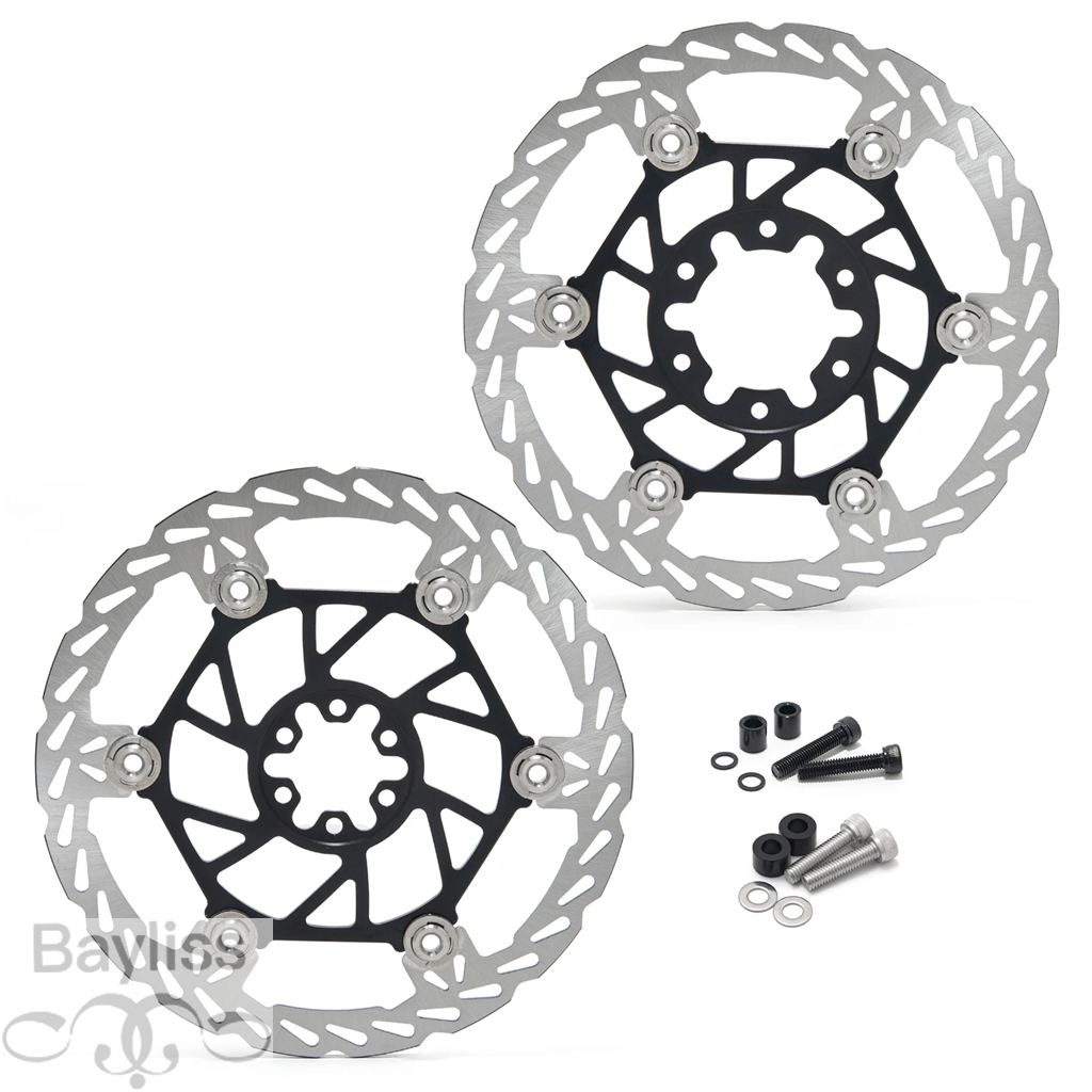 【並行輸入品】 BikingBoy-電動自転車用オーバーサイズディスクアダプター リアディスク用前輪リア 220/250mmの画像