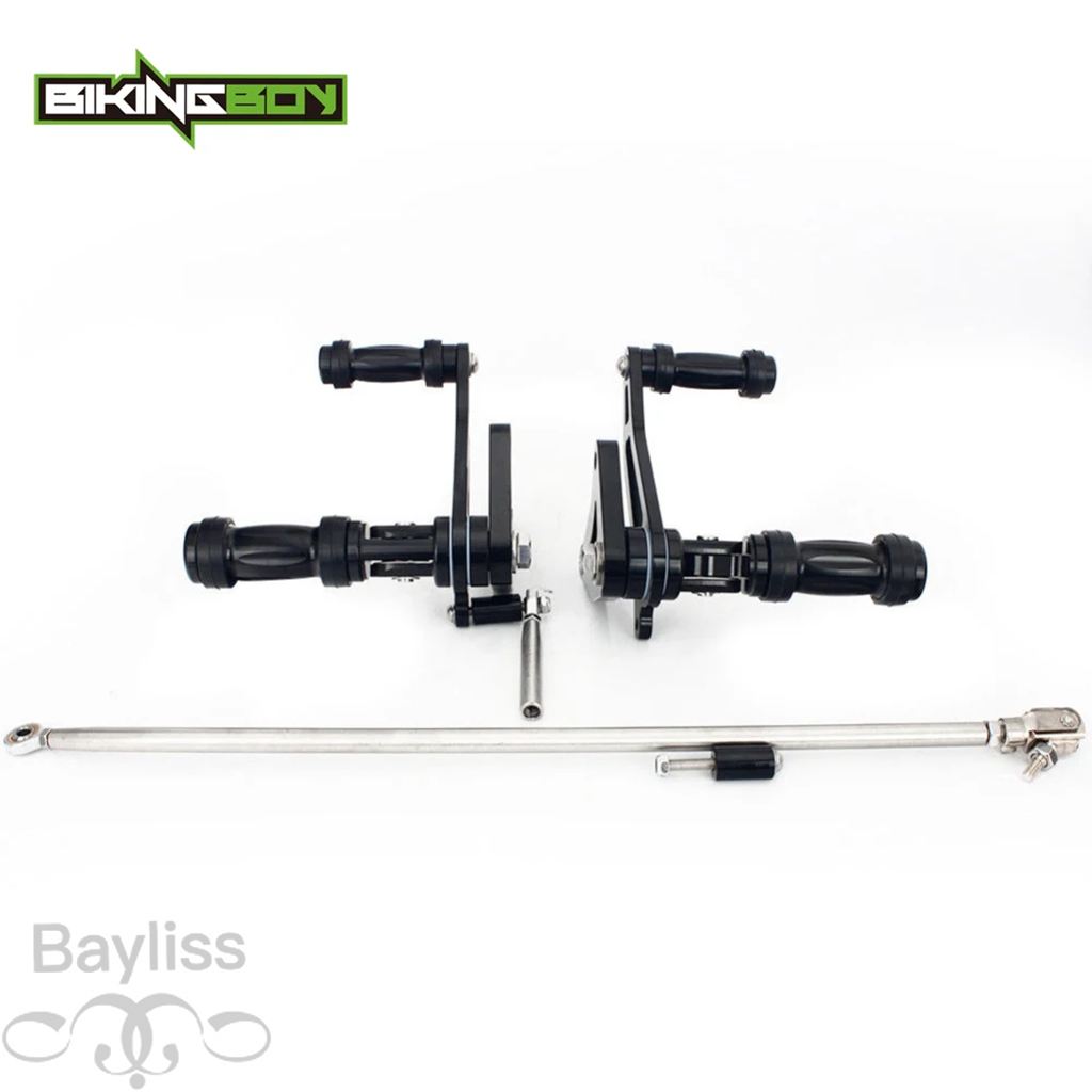 【並行輸入品】 Bikingboy-フォワードコントロールリアセット シャドウvlx 600 vt600 cdデラックス vt 600 c 88-07 89 90 91 92 93 94 95 96 97 98 99 00 01 0の画像