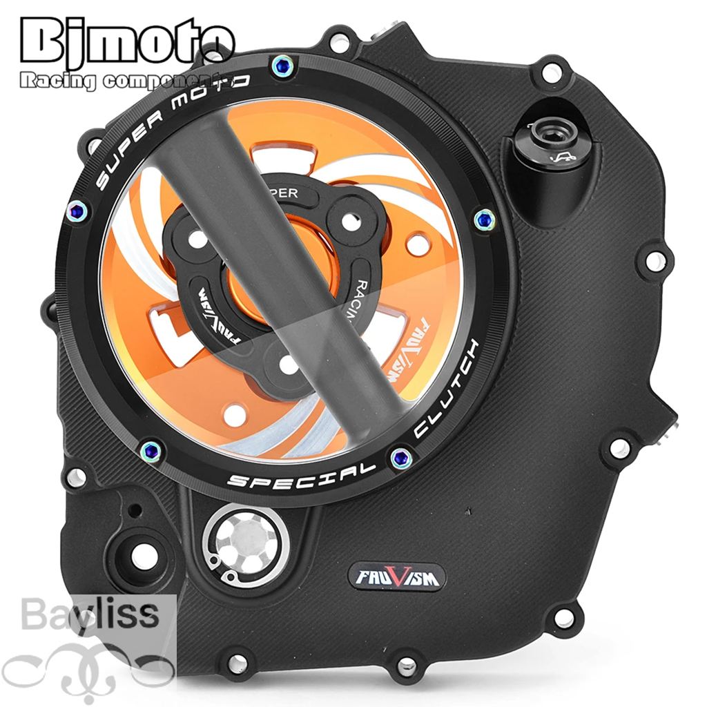 【並行輸入品】 クリアCNCレーシングクラッチカバー husqvarna vitpilen svartpilen 401 rc390 ktm rc 390アドベンチャー 2020-2023