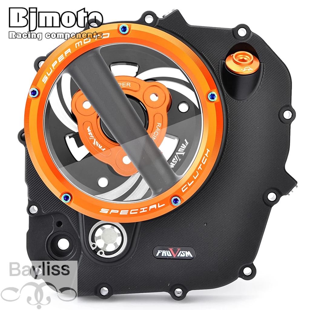 【並行輸入品】 クリアCNCレーシングクラッチカバー husqvarna vitpilen svartpilen 401 rc390 ktm rc 390アドベンチャー 2020-2023