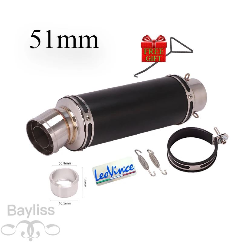 並行輸入品】 汎用バイク 二輪サイレンサー 51mm ホンダ BMW ヤマハ