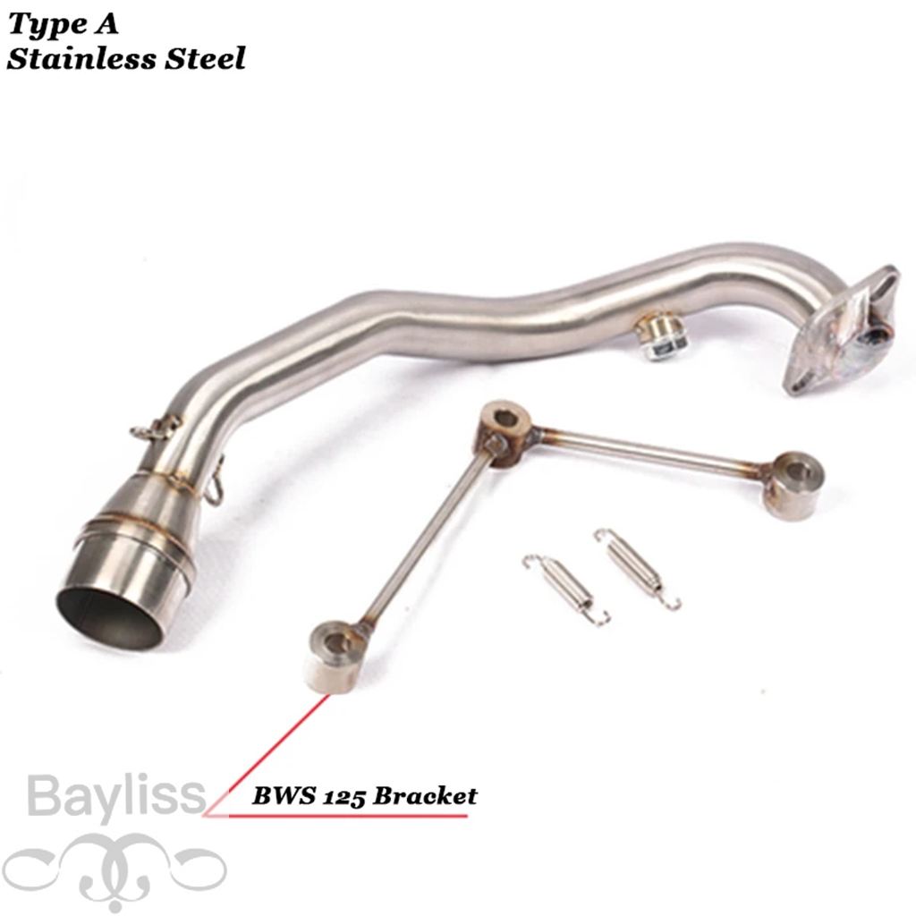 【並行輸入品】 バイク排気フルシステムチタン合金接続リンクチューブフロントリンクパイプyamaha bws 125 CYGNUS-X 125ccの画像
