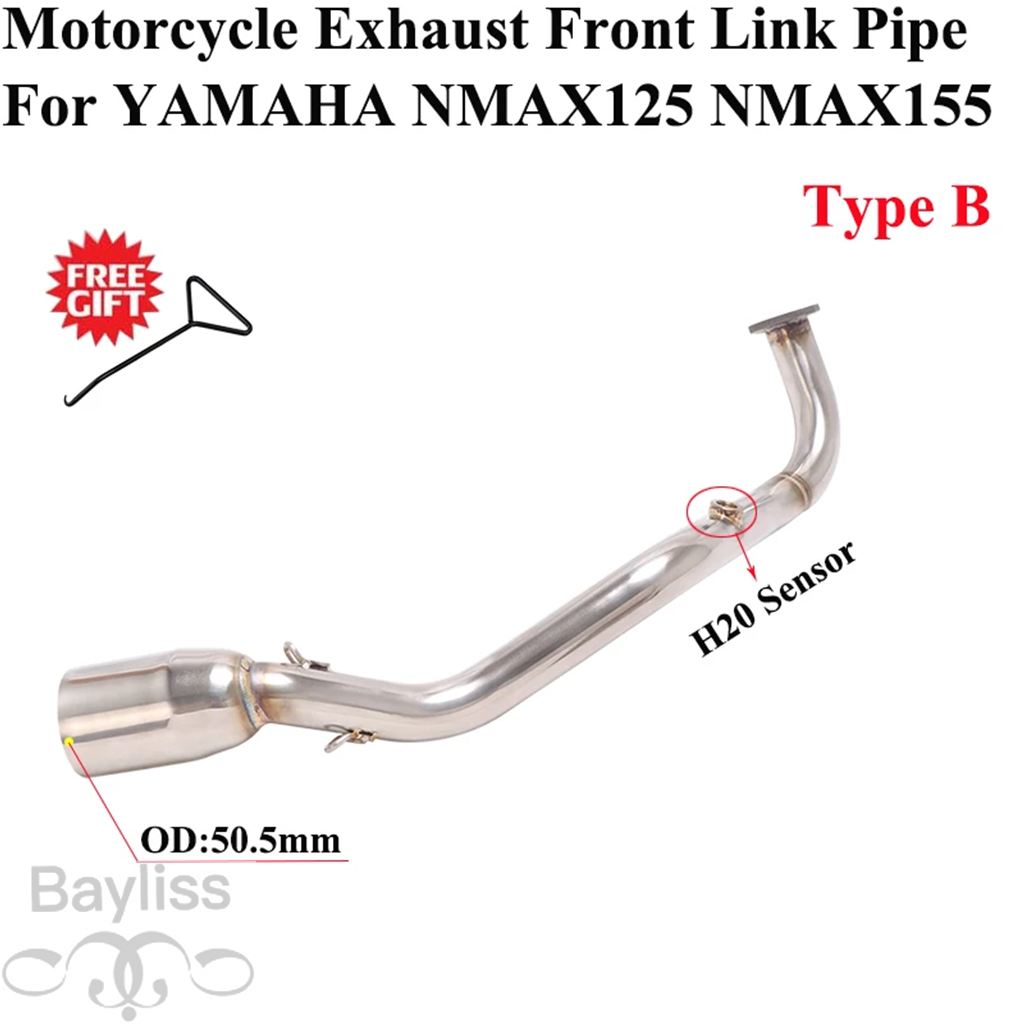 ヤマハNMAX125エキゾーストマフラー ステンレス製 並行輸入品】 バイク用ステンレスエキゾーストサイレンサー 51mm